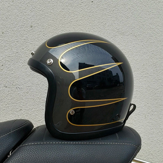 Retro Helmet - Flat Black