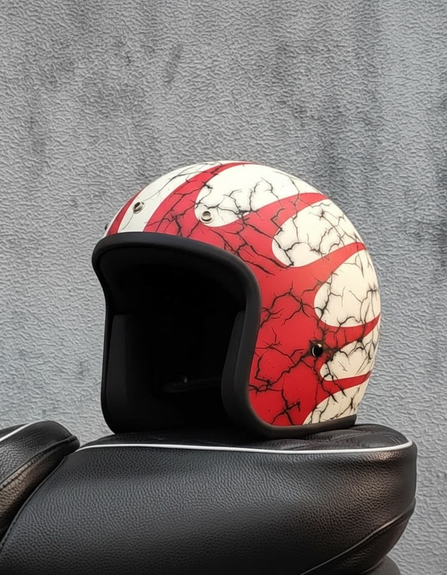Retro Helmet - Flat Cracked