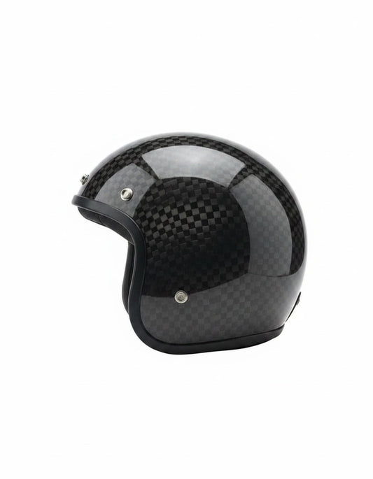 Retro Helmet - Chess Carbon