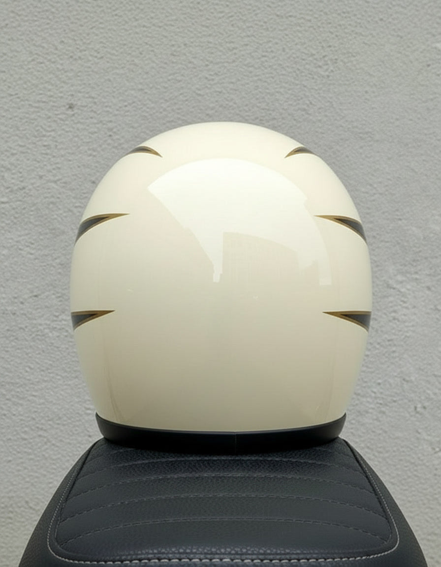 Retro Helmet - Flat White