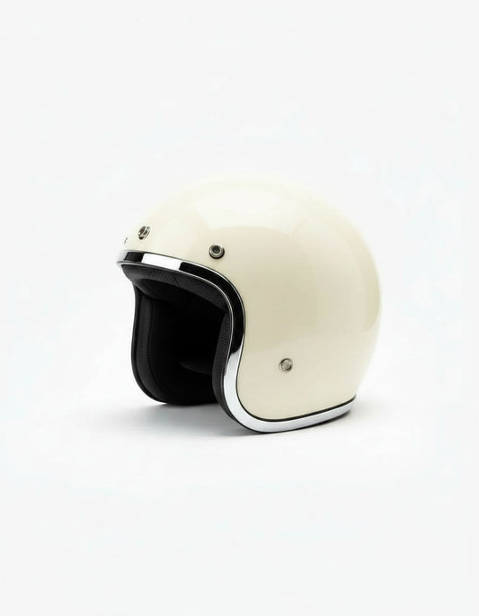 Retro Helmet - White Veil