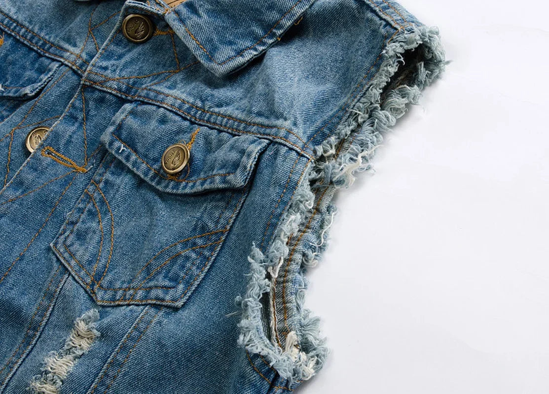Raw Denim Vest