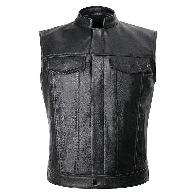 MC Leather Vest - Anarchy