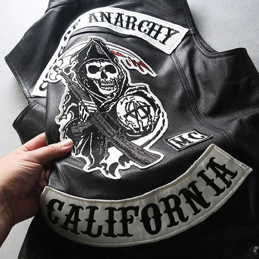 MC Leather Vest - Anarchy