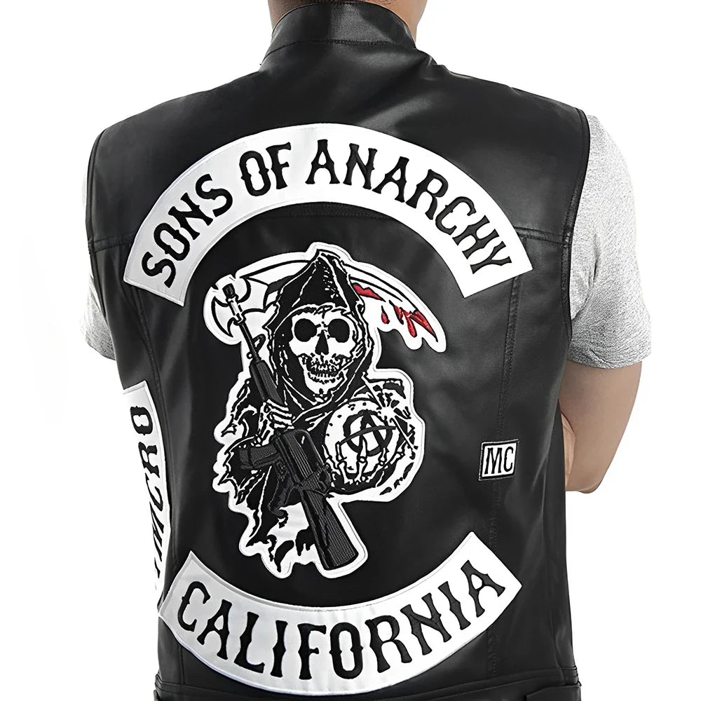 MC Leather Vest - Anarchy