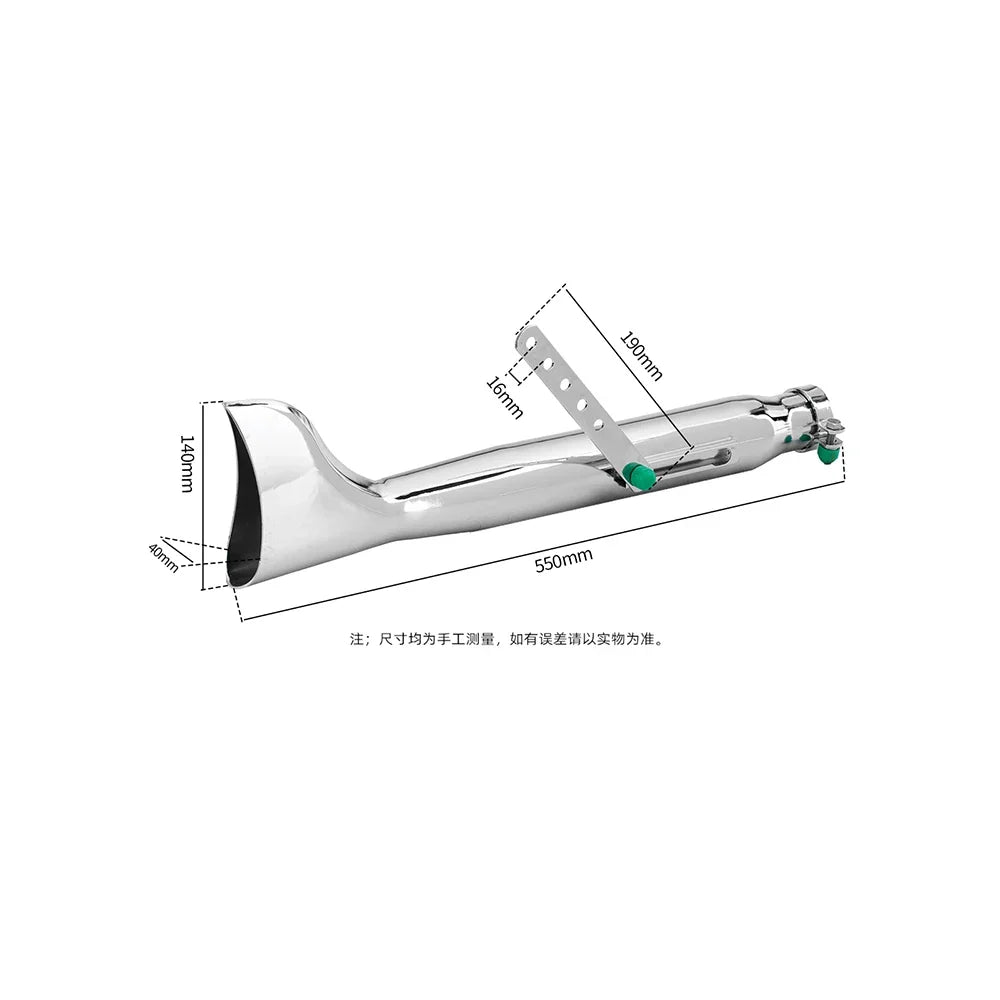 Universal Retro Fishtail Muffler