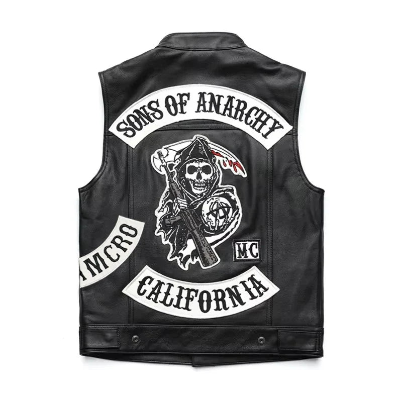 MC Leather Vest - Anarchy