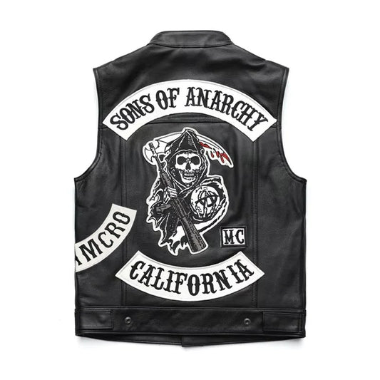 MC Leather Vest - Anarchy