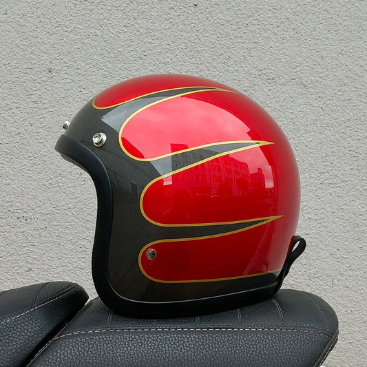 Retro Helmet - Flat Red