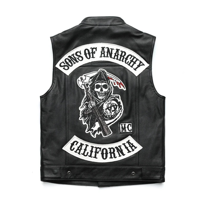 MC Leather Vest - Anarchy