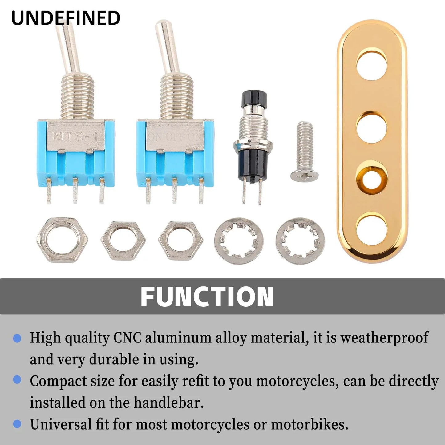 Universal 1" Handlebar Micro Switch Block