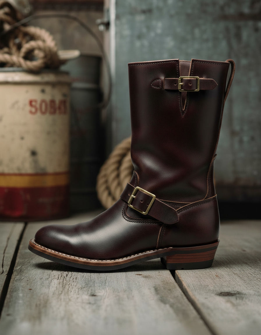 Nomad Leather Boot - Burgundy