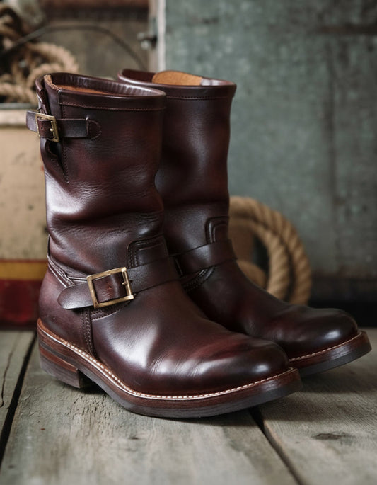 Nomad Leather Boot - Burgundy
