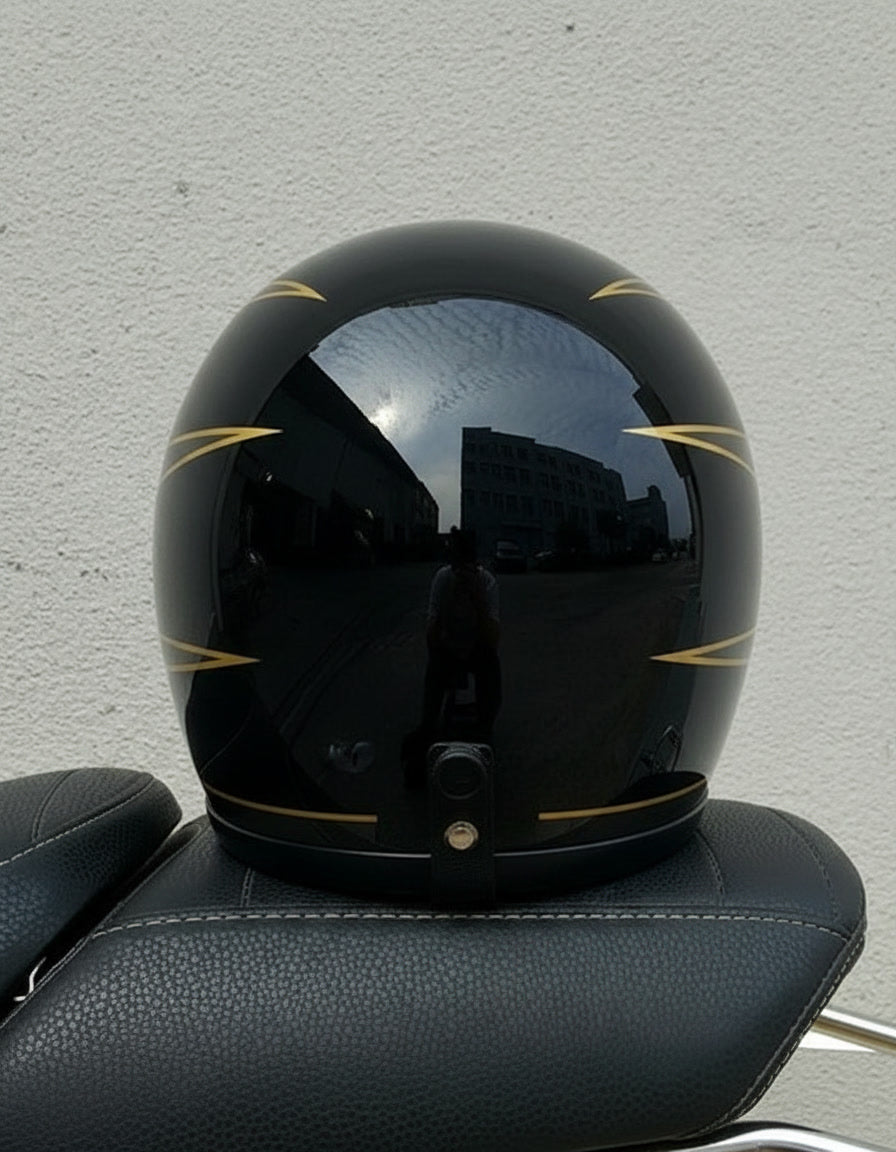 Retro Helmet - Flat Black