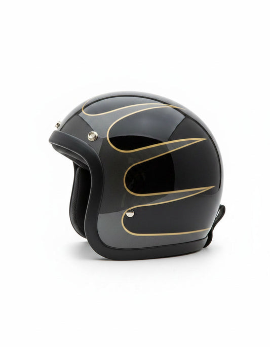 Retro Helmet - Flat Black