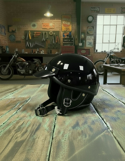 Retro Helmet Half - Black