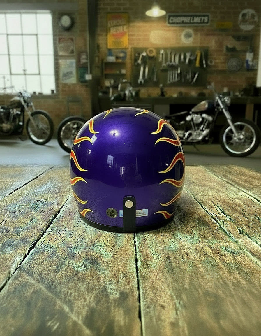 Retro Helmet - Voodoo Flame