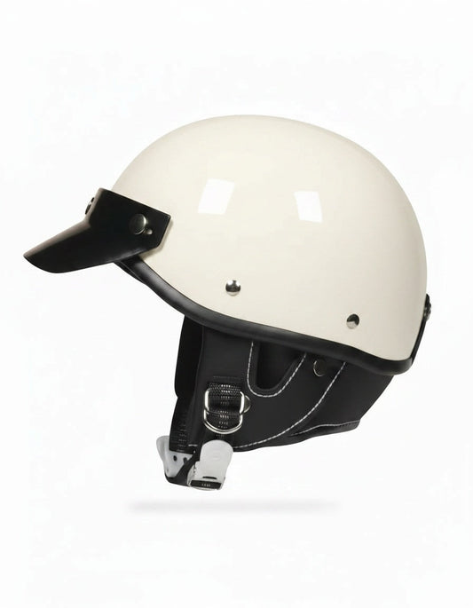 Retro Helmet Half - White