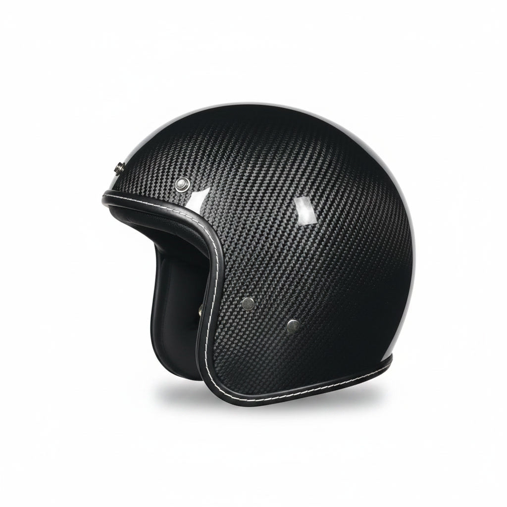 Retro Helmet - Raw Carbon