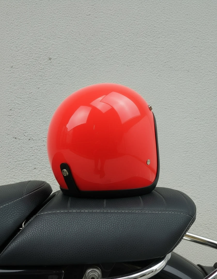 Retro Helmet - Tomato