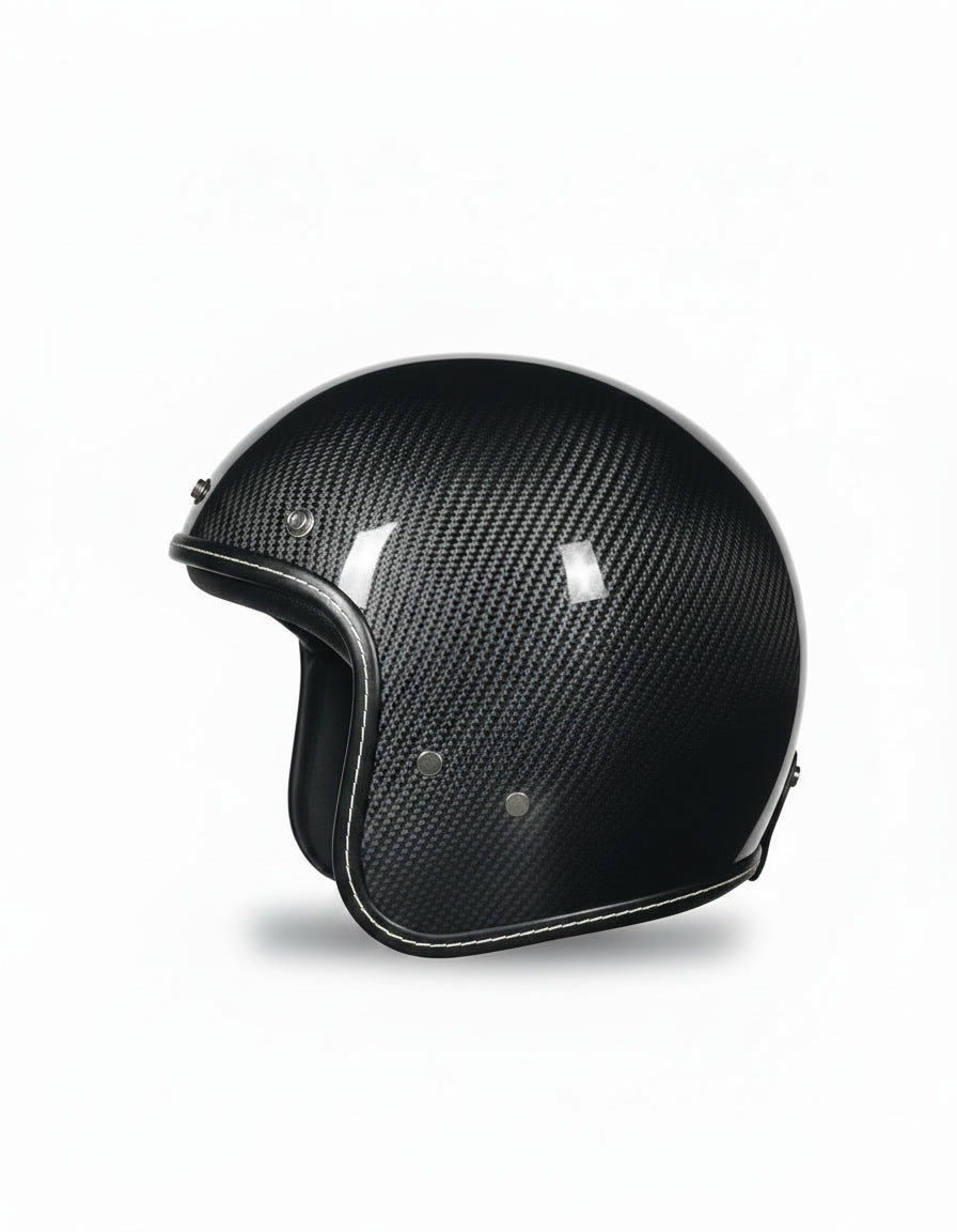 Retro Helmet - Raw Carbon