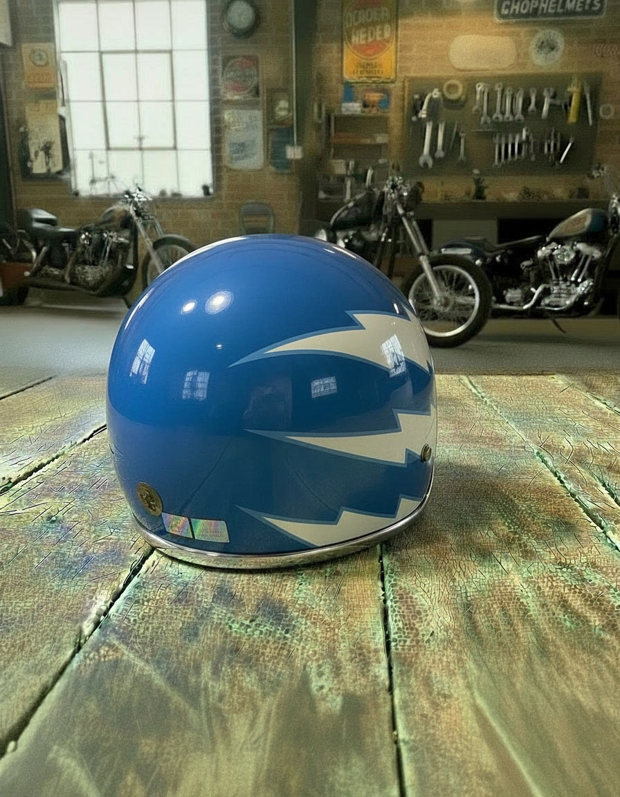 Retro Helmet - Thunder Blue