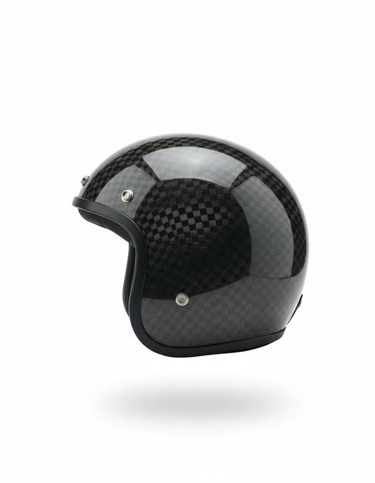 Retro Helmet - Chess Carbon