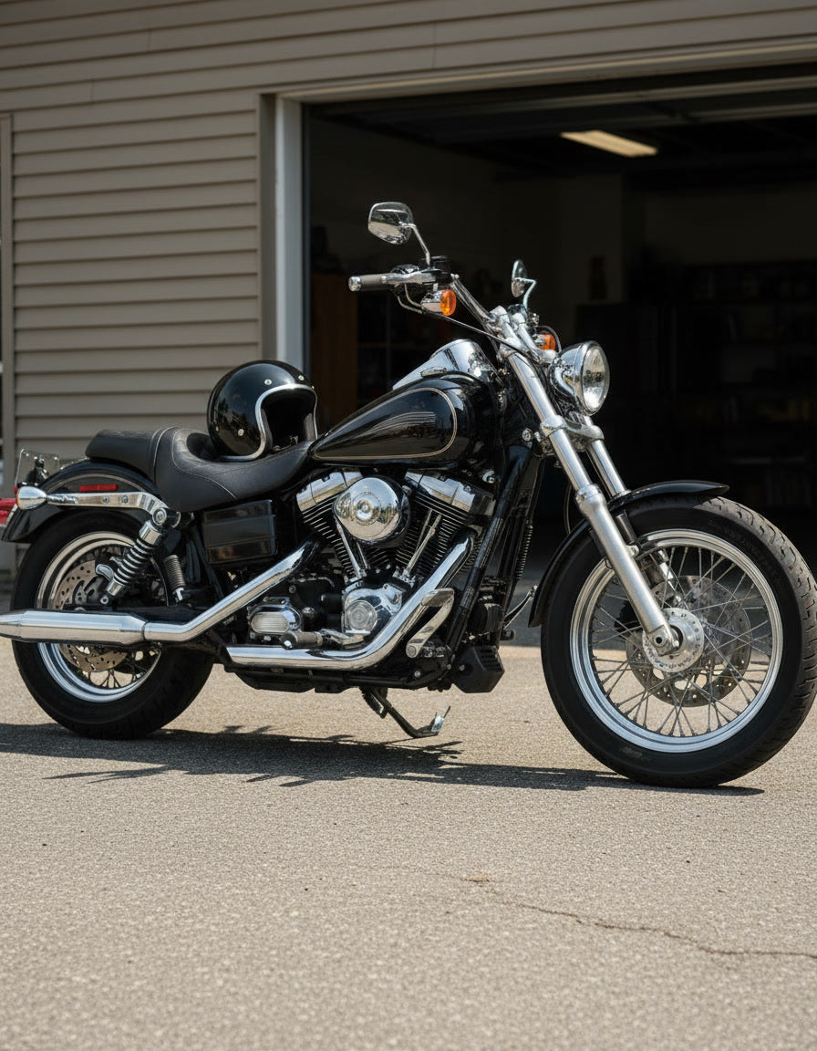 Retro Helmet - Black Chrome