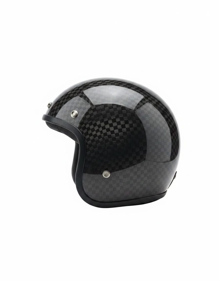 Retro Helmet - Chess Carbon