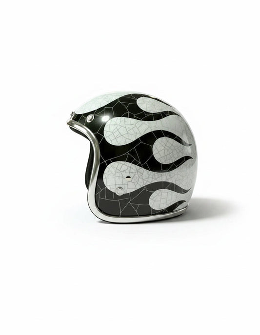Retro Helmet - Cracked Bone