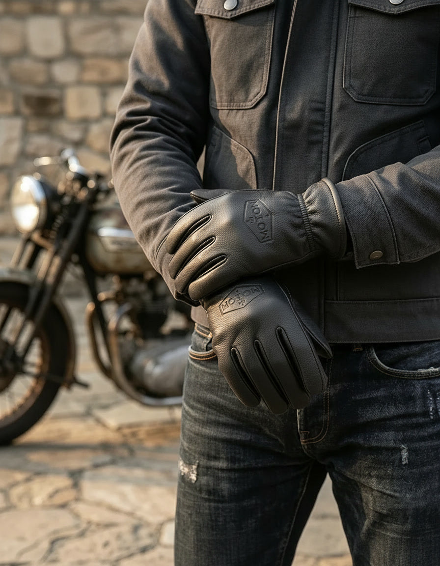 Retro Gloves – Ironwood (Black)