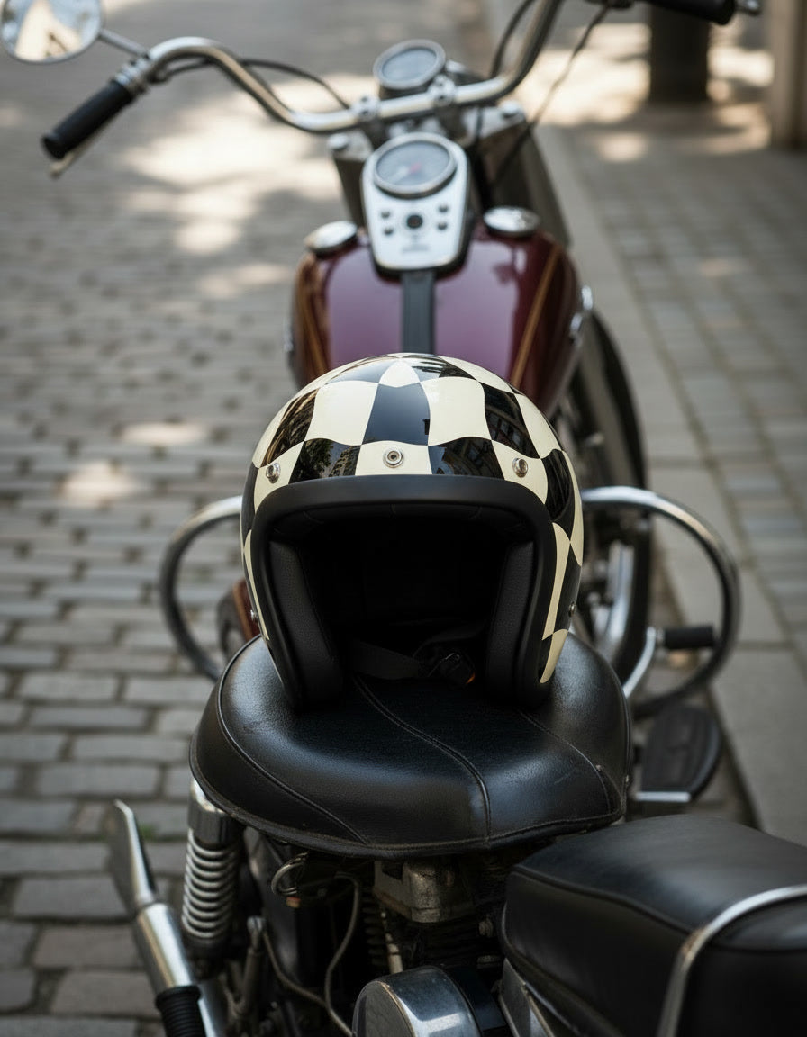 Retro Helmet - Chess
