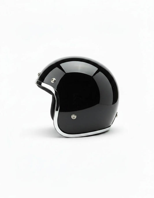 Retro Helmet - Black Chrome