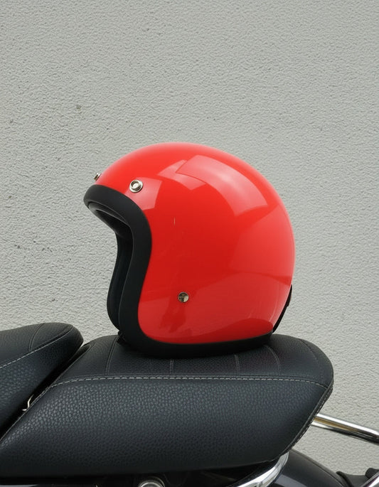 Retro Helmet - Tomato