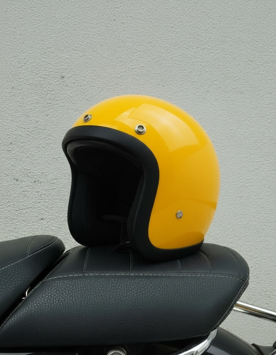 Retro Helmet - Yellow