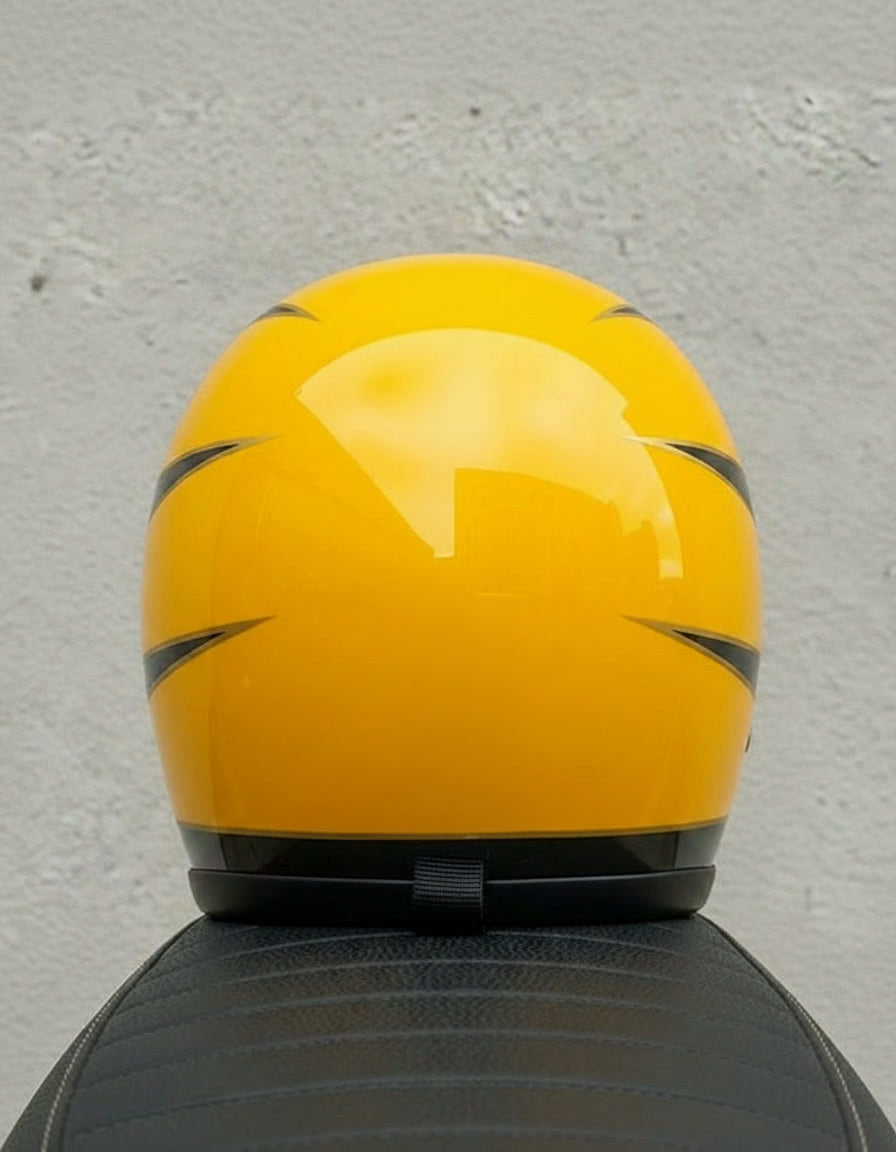 Retro Helmet - Flat Yellow