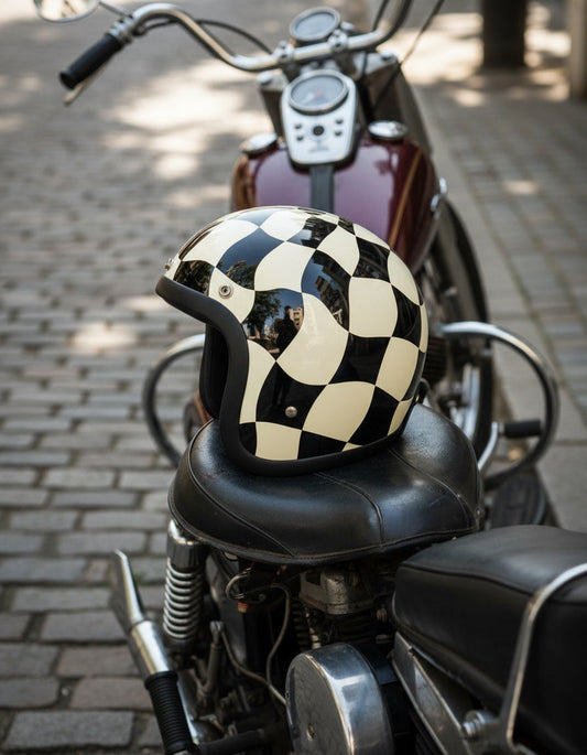 Retro Helmet - Chess